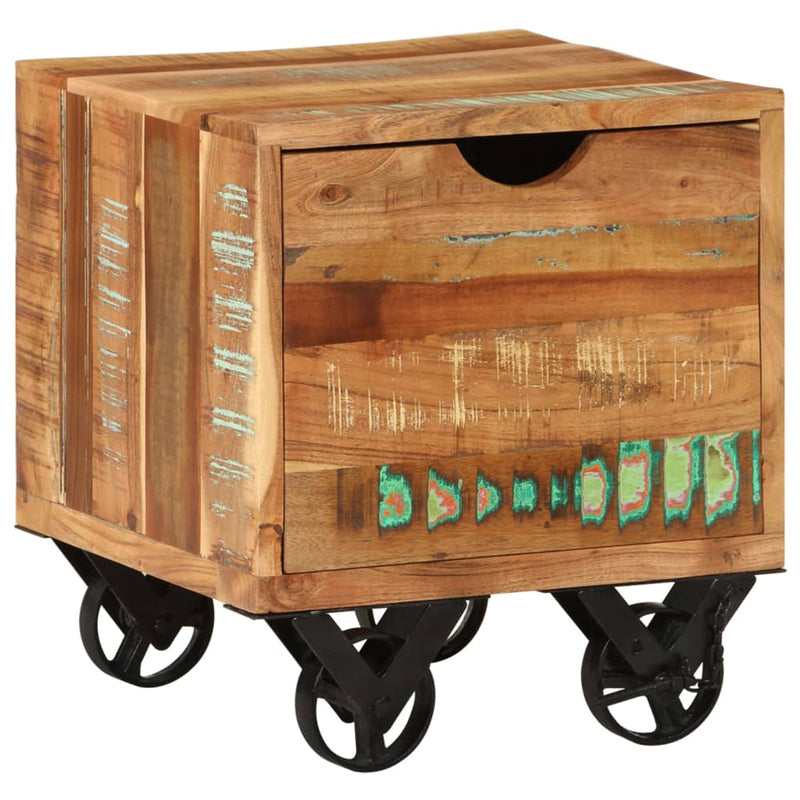 vidaXL Side Table 40x40x45 cm Solid Reclaimed Wood