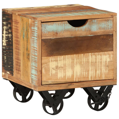 vidaXL Side Table 40x40x45 cm Solid Reclaimed Wood