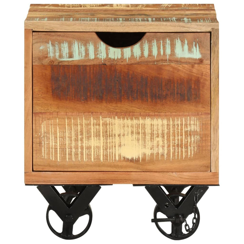 vidaXL Side Table 40x40x45 cm Solid Reclaimed Wood