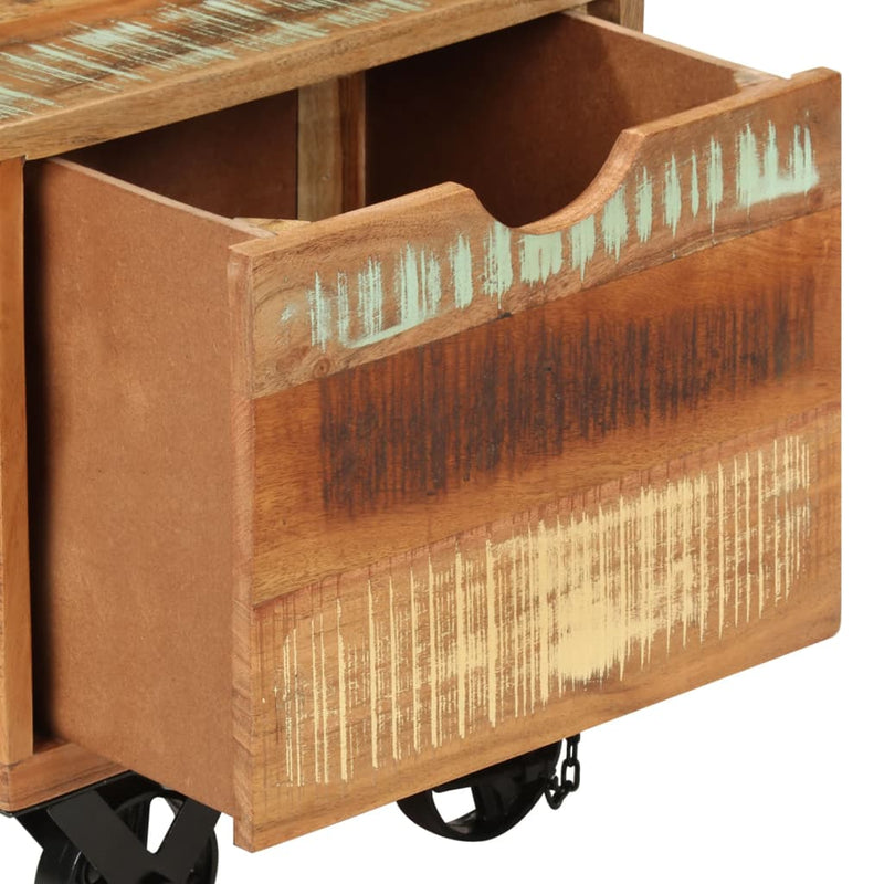 vidaXL Side Table 40x40x45 cm Solid Reclaimed Wood