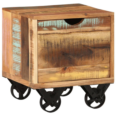 vidaXL Side Table 40x40x45 cm Solid Reclaimed Wood