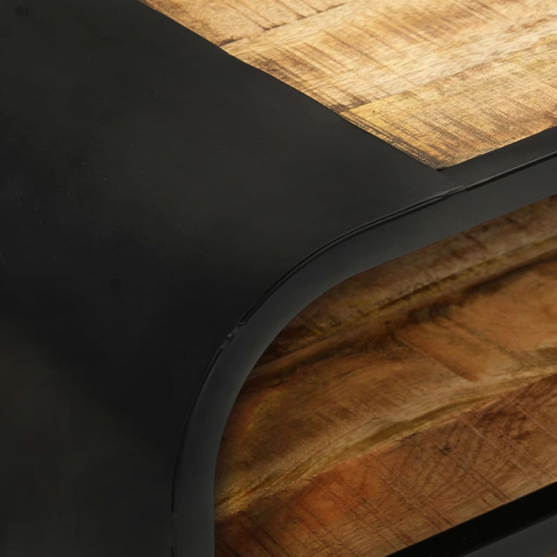 vidaXL TV Cabinet 110x30x45 cm Rough Mango Wood