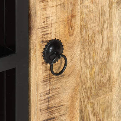 vidaXL TV Cabinet 110x30x45 cm Rough Mango Wood