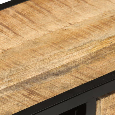 vidaXL TV Cabinet 110x30x45 cm Rough Mango Wood