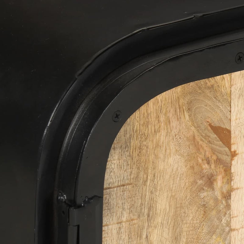 vidaXL TV Cabinet 110x30x45 cm Rough Mango Wood