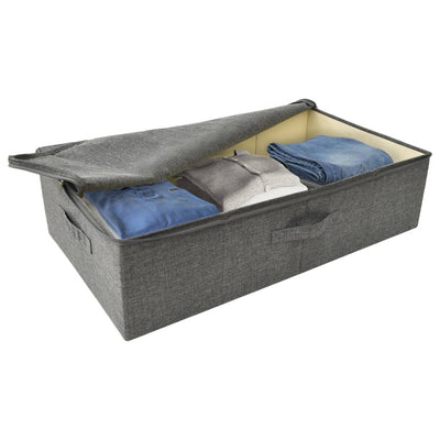 vidaXL Storage Box Fabric 70x40x18 cm Anthracite