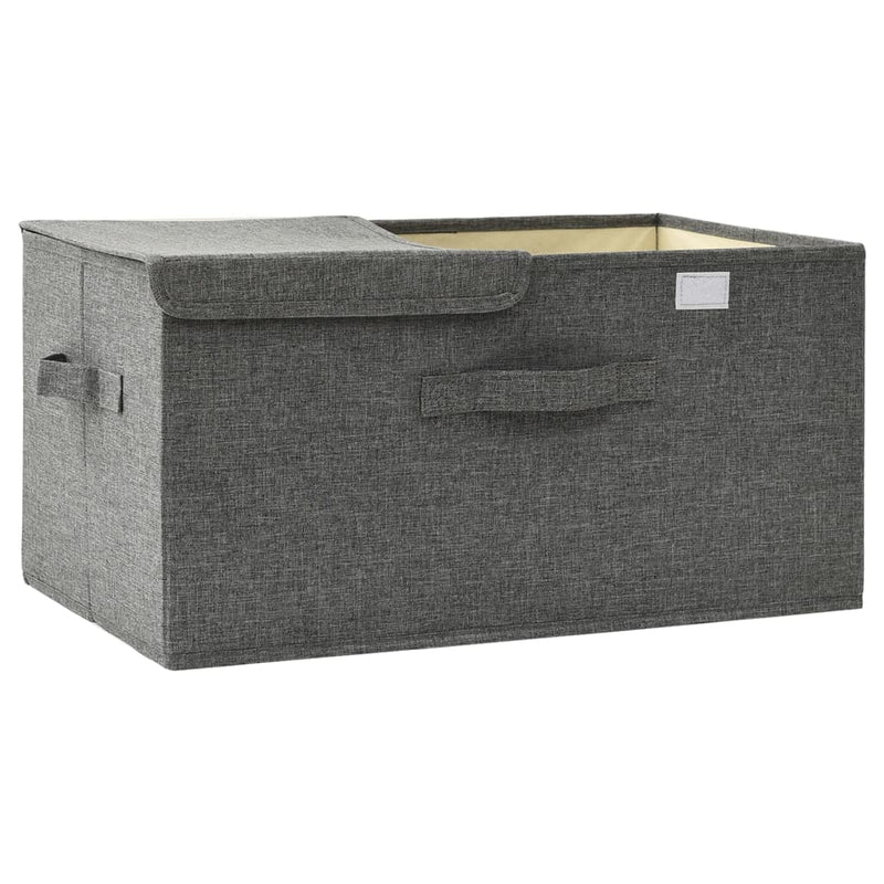 vidaXL Storage Box Fabric 50x30x25 cm Anthracite