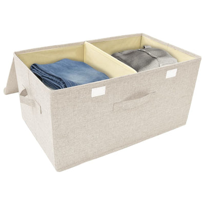 vidaXL Storage Box Fabric 50x30x25 cm Anthracite