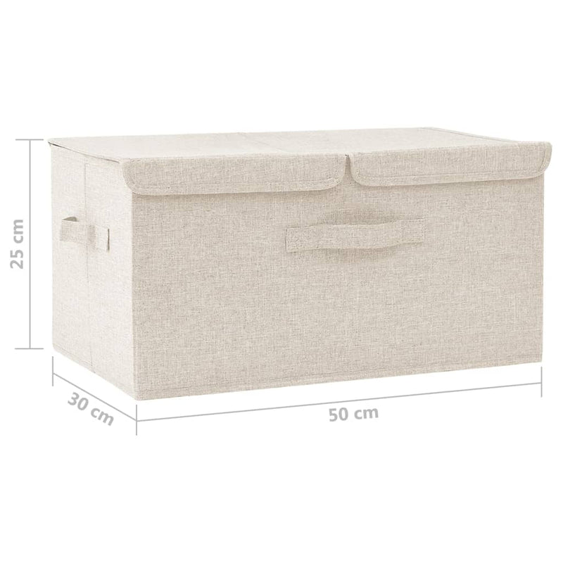 vidaXL Storage Box Fabric 50x30x25 cm Anthracite