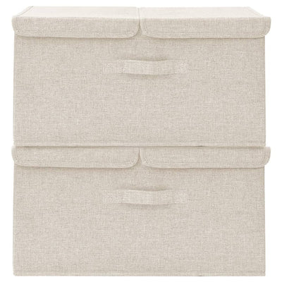 vidaXL Storage Boxes 2 pcs Fabric 50x30x25 cm Anthracite