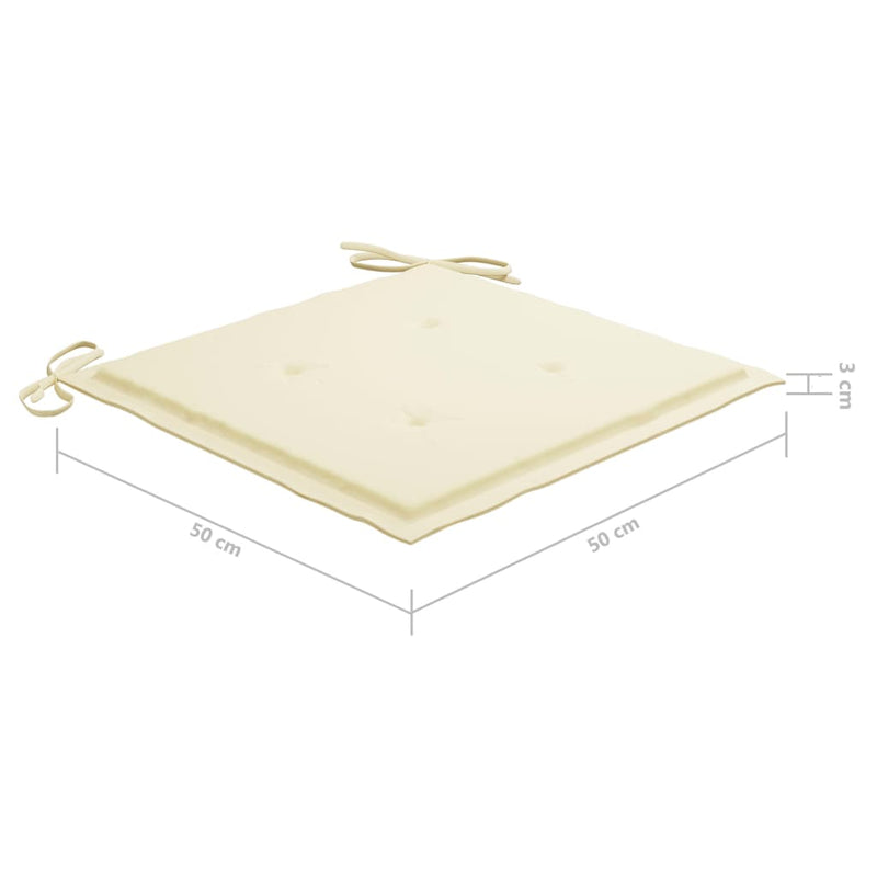 vidaXL Garden Chairs with Cushions 6 pcs Solid Wood Acacia