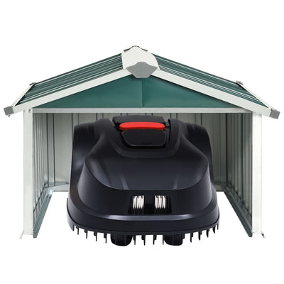 vidaXL Garden Robot Lawnmower Shed 92x97x63 cm Galvanised Steel Anthracite