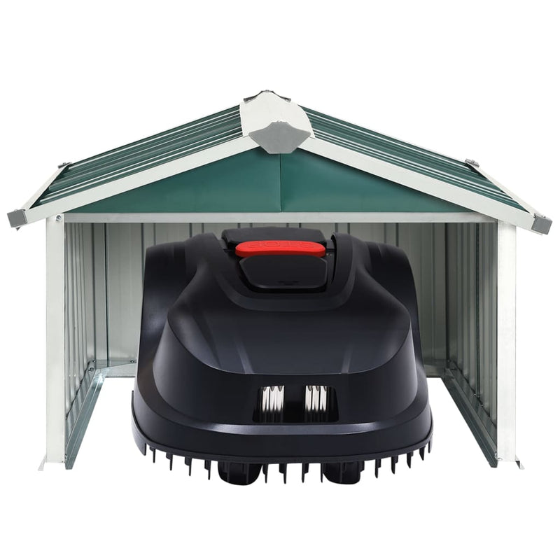 vidaXL Garden Robot Lawnmower Shed 92x97x63 cm Galvanised Steel Anthracite