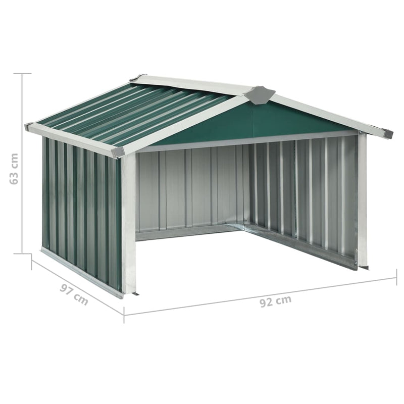 vidaXL Garden Robot Lawnmower Shed 92x97x63 cm Galvanised Steel Anthracite