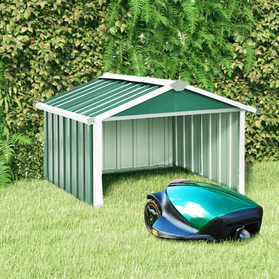 vidaXL Garden Robot Lawnmower Shed 92x97x63 cm Galvanised Steel Anthracite