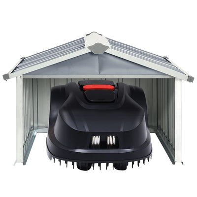 vidaXL Garden Robot Lawnmower Shed 92x97x63 cm Galvanised Steel Anthracite
