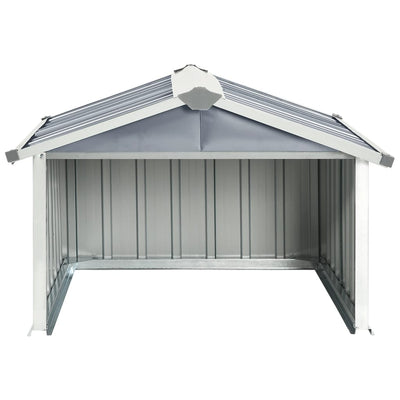 vidaXL Garden Robot Lawnmower Shed 92x97x63 cm Galvanised Steel Anthracite