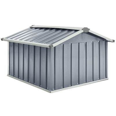 vidaXL Garden Robot Lawnmower Shed 92x97x63 cm Galvanised Steel Anthracite