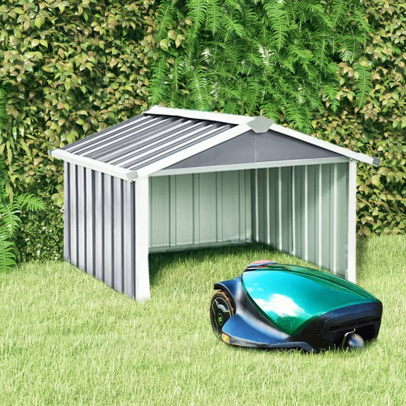 vidaXL Garden Robot Lawnmower Shed 92x97x63 cm Galvanised Steel Anthracite