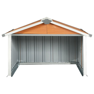 vidaXL Garden Robot Lawnmower Shed 92x97x63 cm Galvanised Steel Anthracite