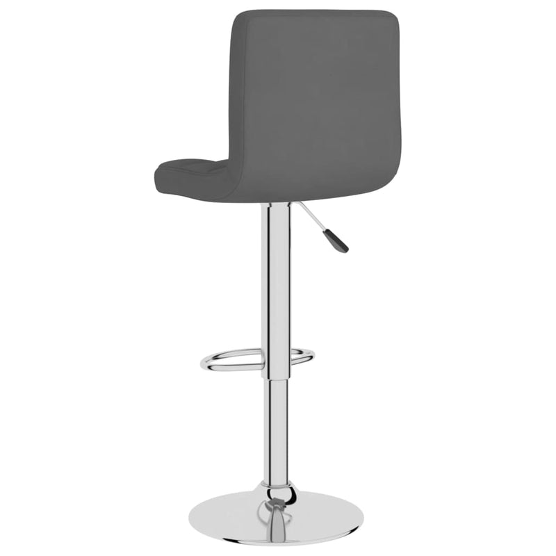 vidaXL Bar Stools 2 pcs Dark Grey Fabric
