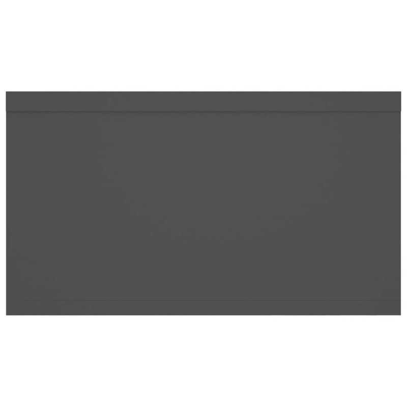 vidaXL Wall Shelf Grey 102x30x17 cm Engineered Wood