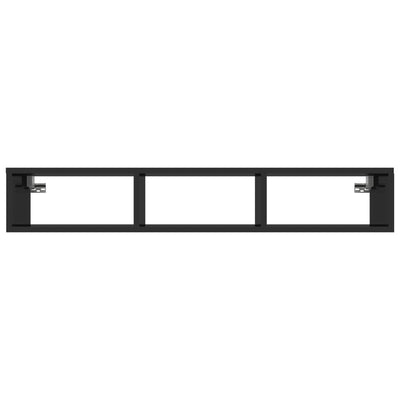 vidaXL Wall Shelf Grey 102x30x17 cm Engineered Wood