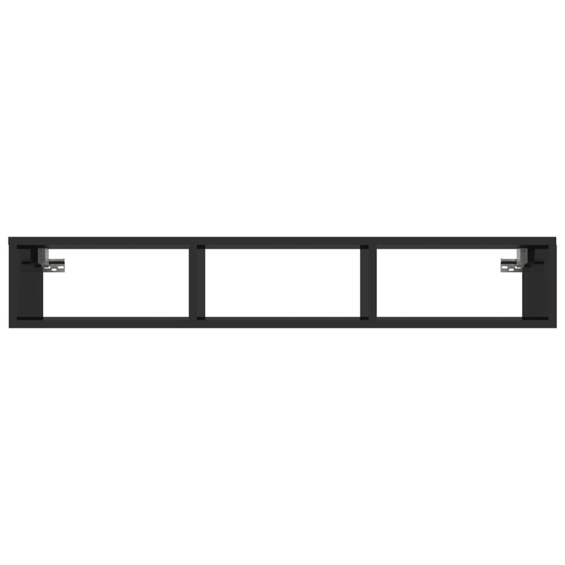 vidaXL Wall Shelf Grey 102x30x17 cm Engineered Wood