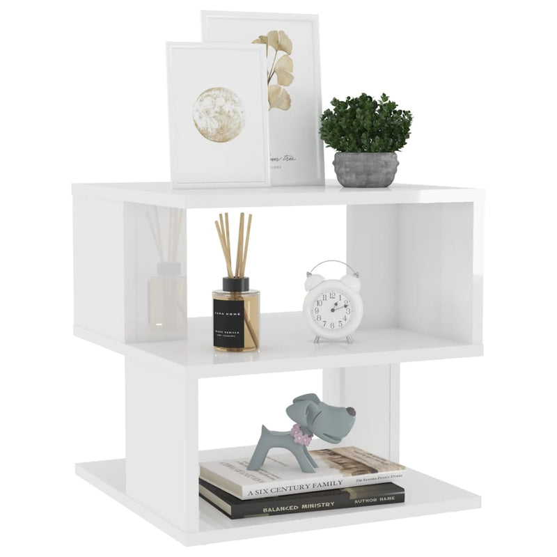 vidaXL Side Table White 40x40x40 cm Engineered Wood