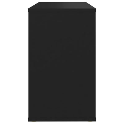 vidaXL Side Cabinet Black 60x30x50 cm Engineered Wood