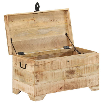vidaXL Storage Chest Solid Rough Mango Wood