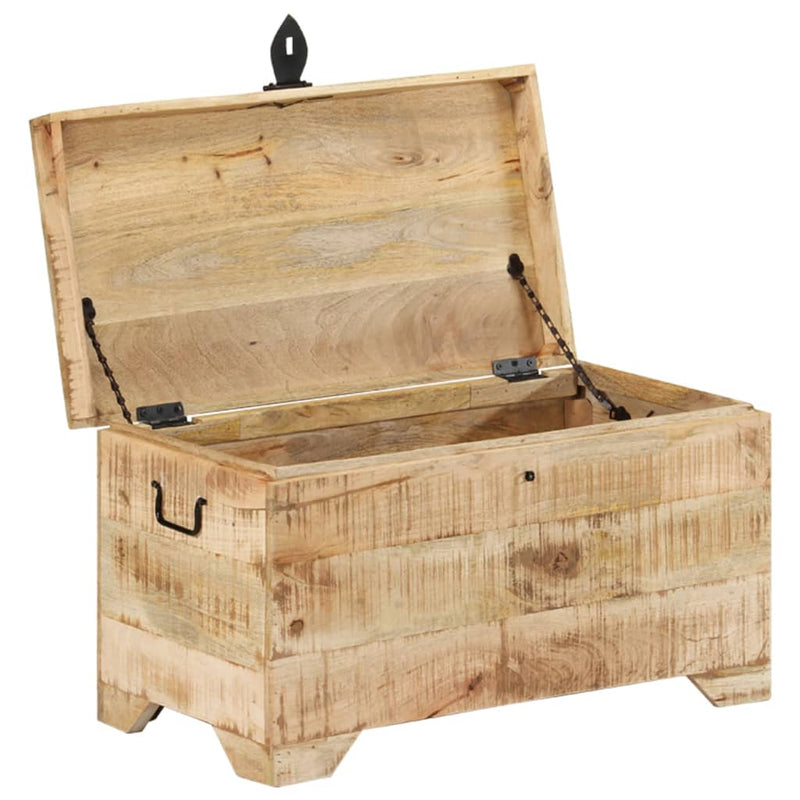 vidaXL Storage Chest Solid Rough Mango Wood