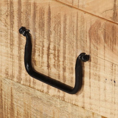 vidaXL Storage Chest Solid Rough Mango Wood