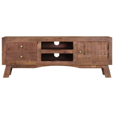 vidaXL TV Cabinet 110x30x40 cm Rough Mango Wood