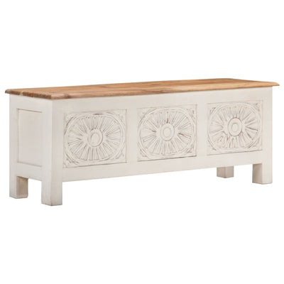 vidaXL Storage Box 110x30x40 cm Solid Acacia Wood