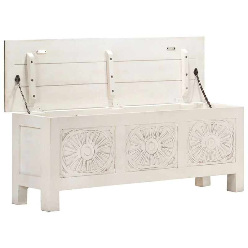 vidaXL Storage Box 110x30x40 cm Solid Acacia Wood