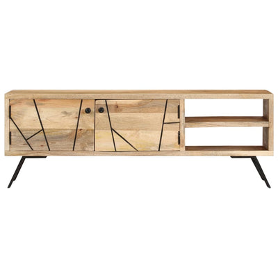 vidaXL TV Cabinet 110x30x40 cm Solid Mango Wood