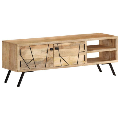 vidaXL TV Cabinet 110x30x40 cm Solid Mango Wood