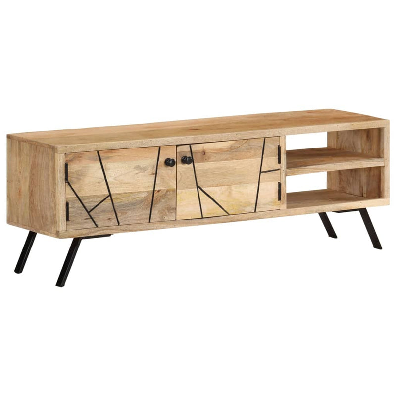 vidaXL TV Cabinet 110x30x40 cm Solid Mango Wood