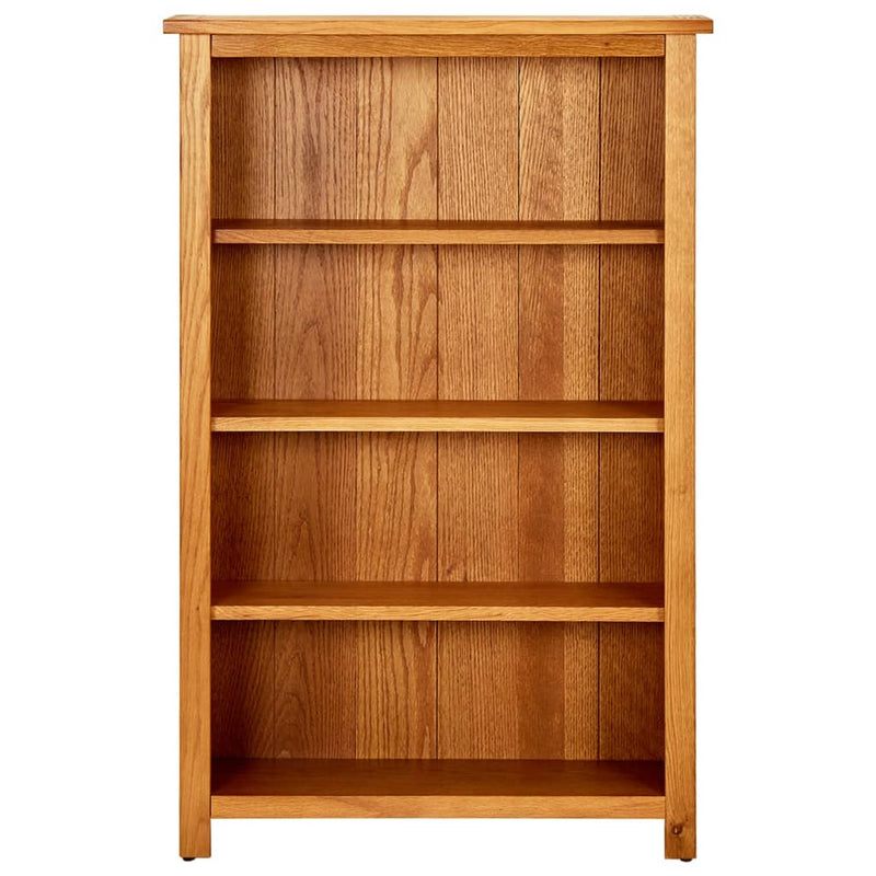 vidaXL 5-Tier Bookcase 70x22x140 cm Solid Oak Wood