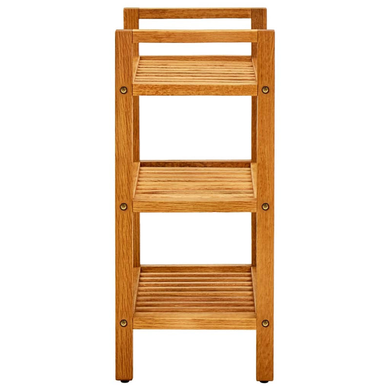 vidaXL Shoe Rack with 2 Shelves 100x27x40 cm Solid Oak Wood