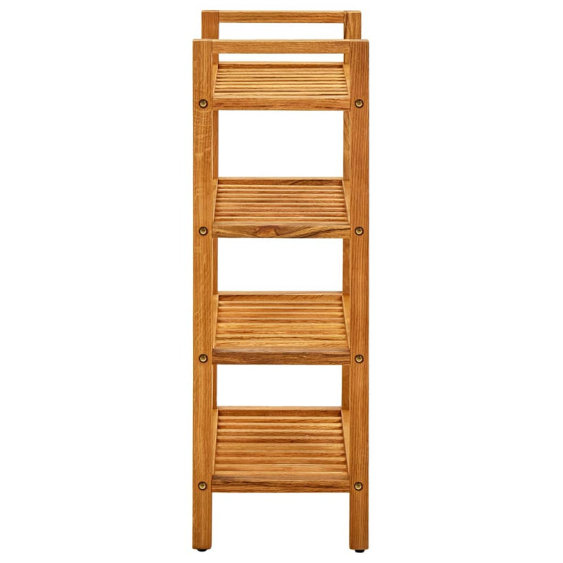 vidaXL Shoe Rack with 2 Shelves 100x27x40 cm Solid Oak Wood