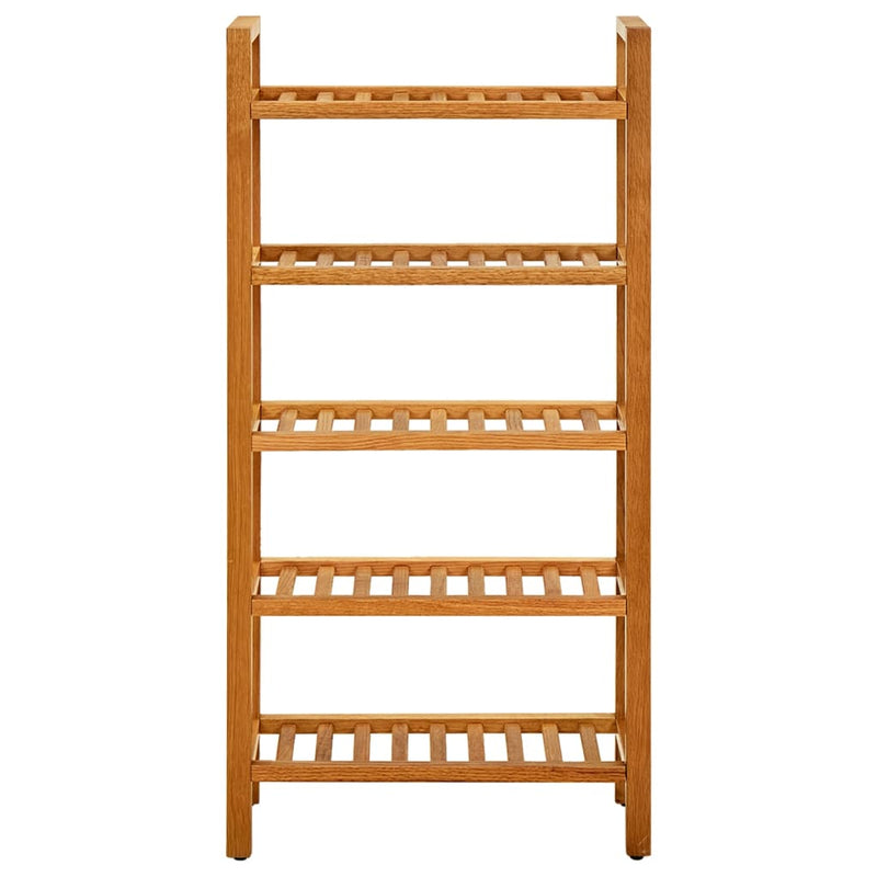 vidaXL Shoe Rack with 2 Shelves 100x27x40 cm Solid Oak Wood