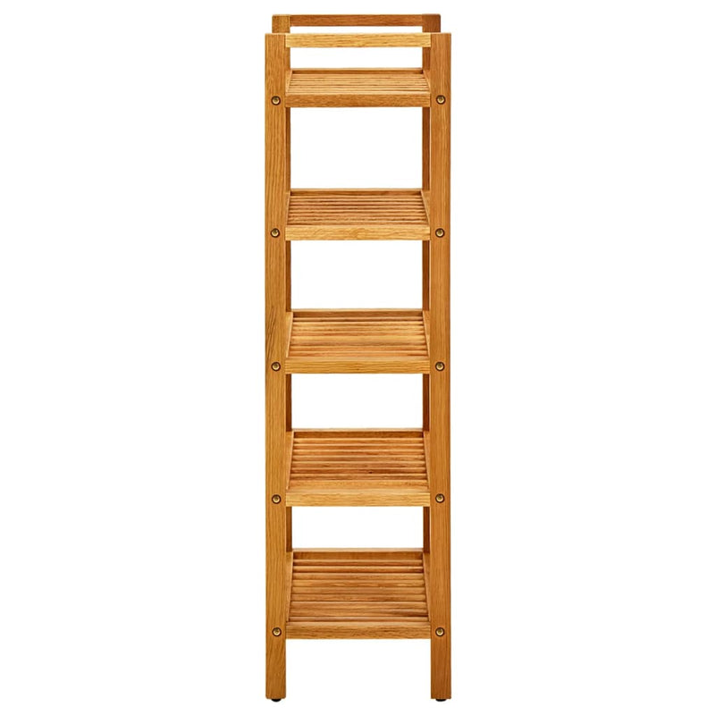 vidaXL Shoe Rack with 2 Shelves 100x27x40 cm Solid Oak Wood
