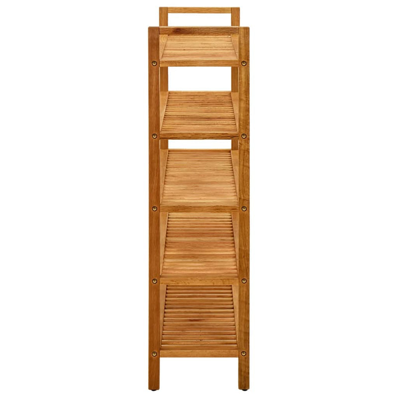 vidaXL Shoe Rack with 2 Shelves 100x27x40 cm Solid Oak Wood