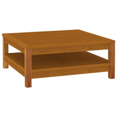 vidaXL 3 Piece Garden Lounge Set with Dark Grey Cushions Acacia Wood