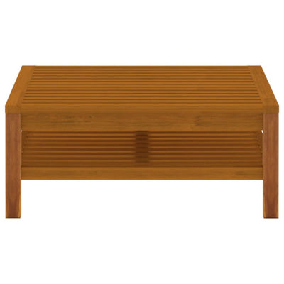 vidaXL 3 Piece Garden Lounge Set with Dark Grey Cushions Acacia Wood