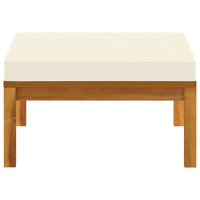 vidaXL 3 Piece Garden Lounge Set with Dark Grey Cushions Acacia Wood