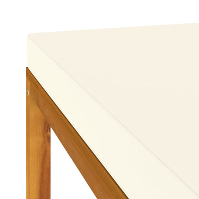 vidaXL 3 Piece Garden Lounge Set with Dark Grey Cushions Acacia Wood