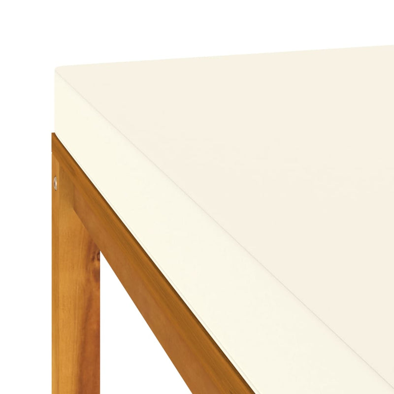 vidaXL 3 Piece Garden Lounge Set with Dark Grey Cushions Acacia Wood